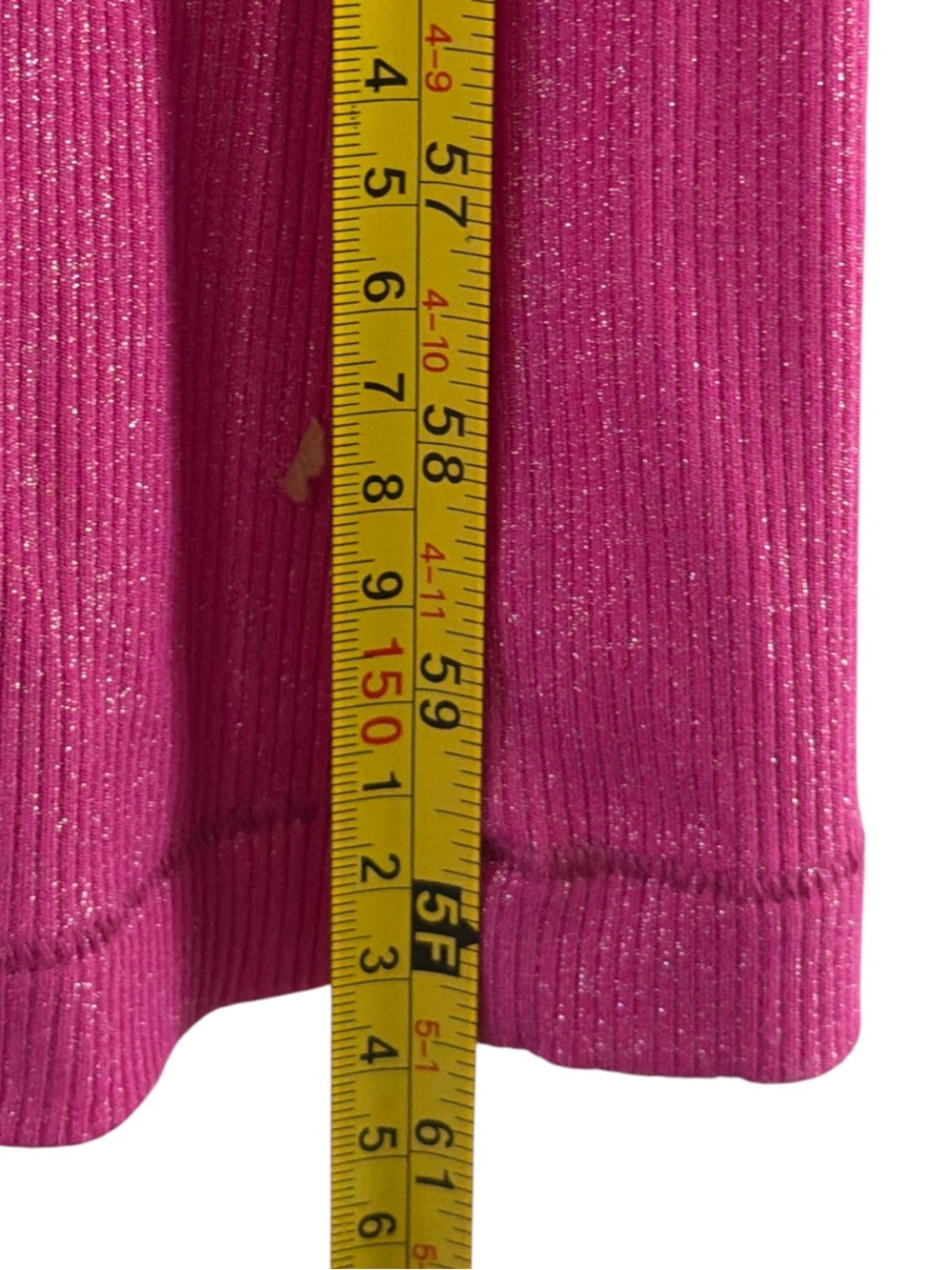 NWT SKIMS Soft Lounge Shimmer Long Sleeve Maxi Dress Fuchsia Foil Pink 2X RARE - Picture 8 of 14